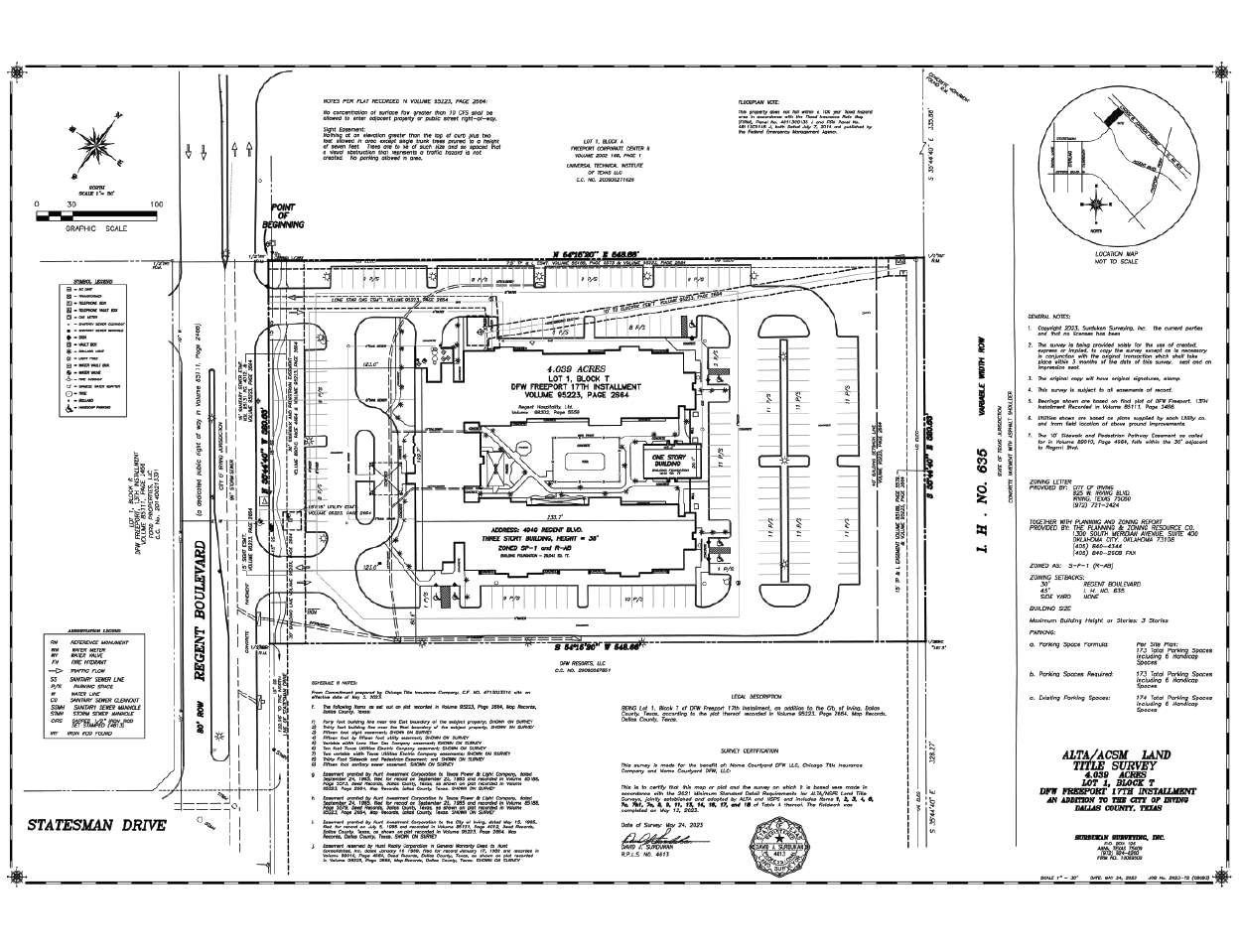 Alta Land Tile Survey drawing