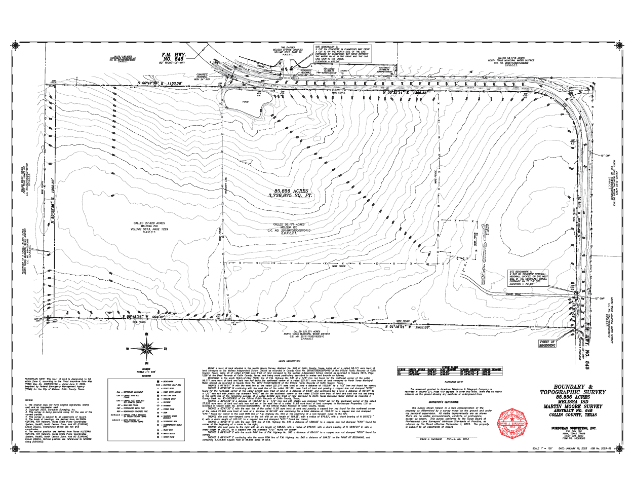 Topographic Survey drawing